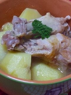 鶏手羽元とジャガイモのホッコリスープ煮-レシピのメイン写真