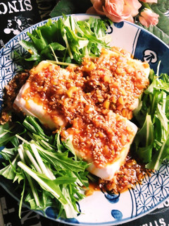 ◆薬味たっぷりピリ辛だれの冷奴◆-レシピのメイン写真