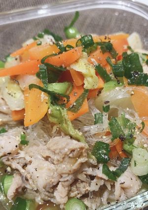 レンジで白菜と豚こまの春雨煮-レシピのメイン写真