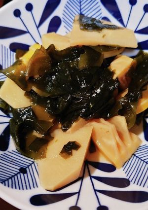 カンタン！タケノコとワカメの煮物♡-レシピのメイン写真