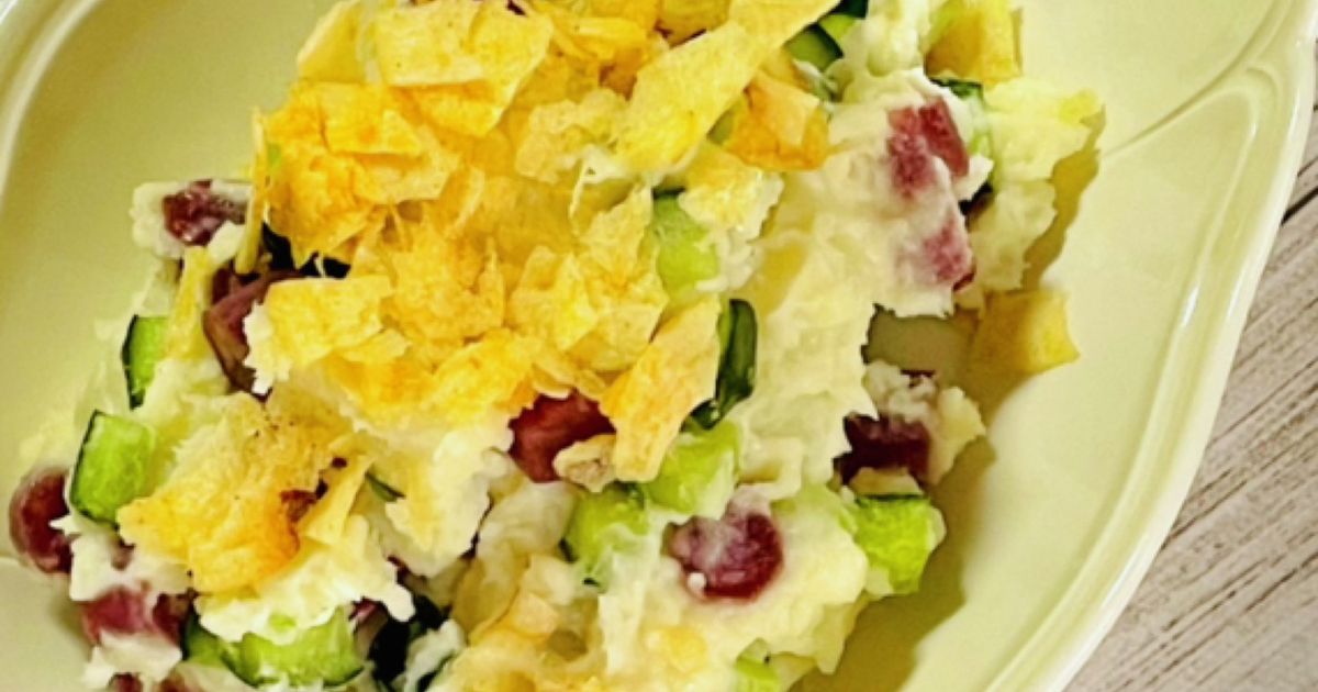 簡単！おつまみ専用！サラミのポテトサラダ by かわのめさん