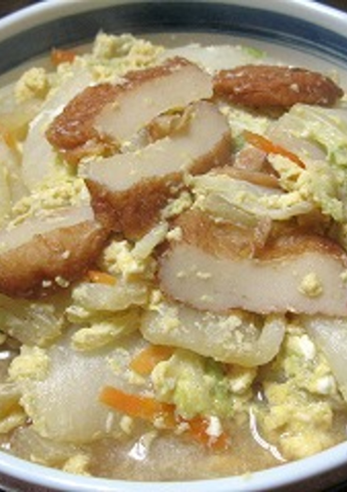 白菜とさつま揚げの卵とじ煮♪-レシピのメイン写真