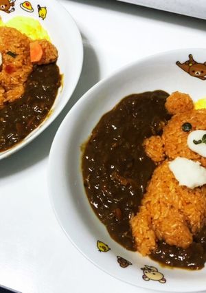デコ ケチャップライスカレー-レシピのメイン写真