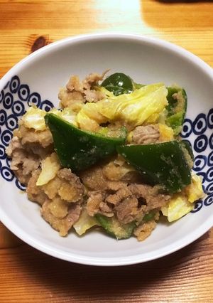 春キャベツと豚こまのオカラ炒め-レシピのメイン写真