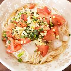 รูปของ 白だしで、そうめんつゆ（トマト味変あり）
