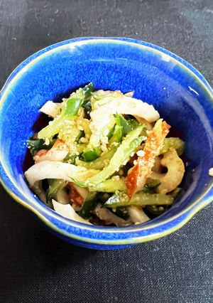 胡瓜とちくわのごま酢和え-レシピのメイン写真