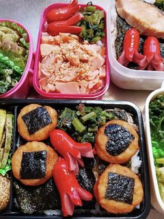 高校生息子、旦那、娘弁当(4/28)-レシピのメイン写真