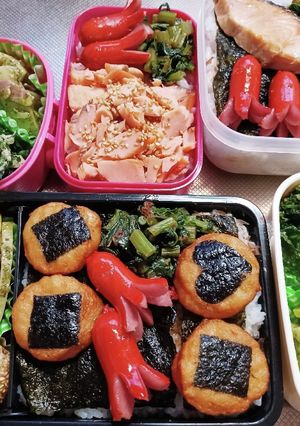高校生息子、旦那、娘弁当(4/28)-レシピのメイン写真