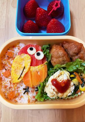 キョロちゃん　キャラ弁　簡単-レシピのメイン写真