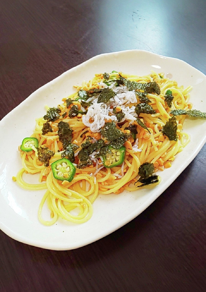 納豆とオクラの簡単和風パスタ-レシピのメイン写真