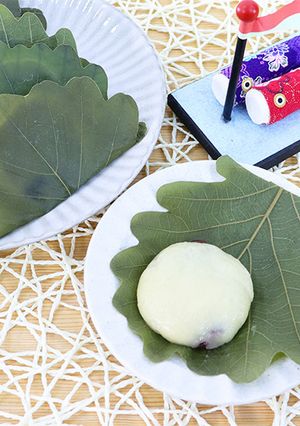 こどもの日☆冷めてももちもち!柏餅-レシピのメイン写真