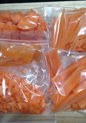にんじんの冷凍保存方法～超初心者用～-レシピのメイン写真