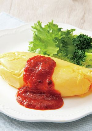 キッチン用ポリ袋で作るオムレツ-レシピのメイン写真