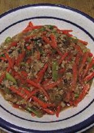 春雨とにんじんの麻婆炒め-レシピのメイン写真