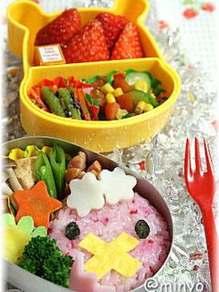 ポケモンのフワンテ弁当:キャラ弁-レシピのメイン写真