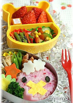 ポケモンのフワンテ弁当:キャラ弁-レシピのメイン写真