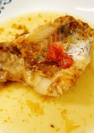 【病院】白身魚梅かつお煮【朝食】-レシピのメイン写真