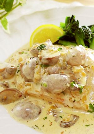 鶏むね肉のきのこクリームソース-レシピのメイン写真