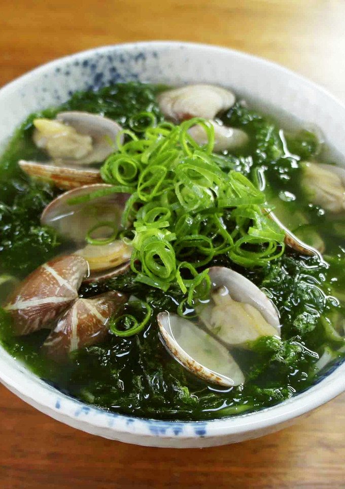 アオサとあさりの蕎麦（うどん)-レシピのメイン写真