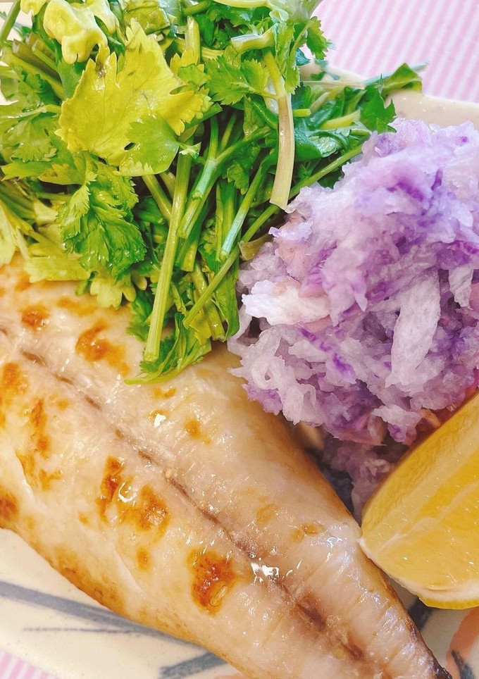 鯖定食の彩り添え♬-レシピのメイン写真