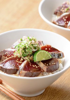 カツオのみりん漬け丼-レシピのメイン写真