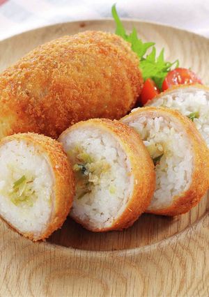 どんと勝つ！揚げ肉巻きにぎり-レシピのメイン写真