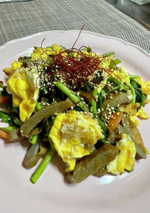 じゃこ天と残り野菜の四川風ピリ辛香味炒め-レシピのメイン写真