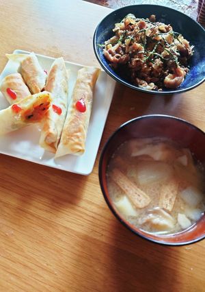 粉末生姜で、身体ポカポカさつまいも味噌汁-レシピのメイン写真