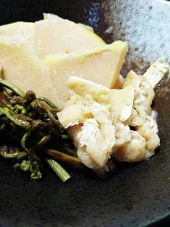 たけのことわらびと油揚げの煮物-レシピのメイン写真