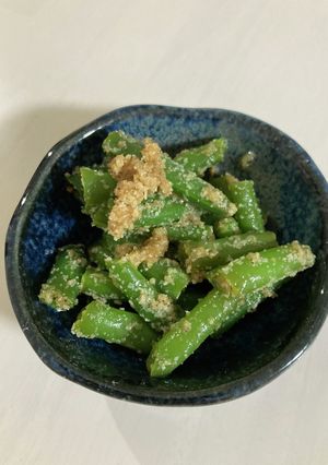 我が家の定番！レンジでいんげんの胡麻和え-レシピのメイン写真