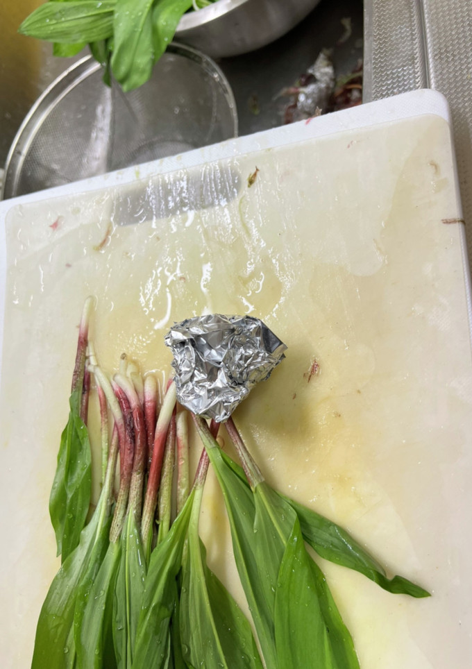 簡単で早い行者ニンニク　下処理　大量　-レシピのメイン写真