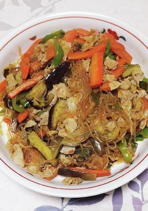 麻婆茄子が麻婆茄子春雨に変更-レシピのメイン写真