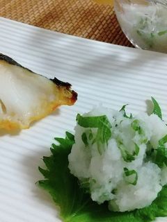 大根おろし酢 大葉入り 健康効果バッチリ-レシピのメイン写真