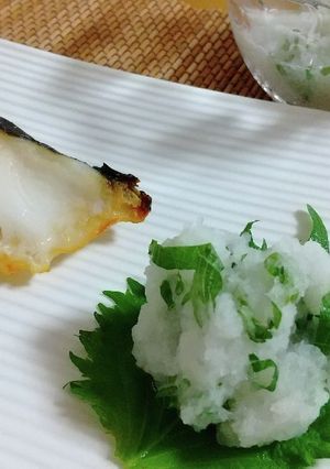 大根おろし酢 大葉入り 健康効果バッチリ-レシピのメイン写真