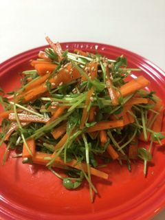 再収穫の豆苗で和えるだけサラダ-レシピのメイン写真