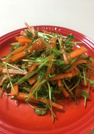 再収穫の豆苗で和えるだけサラダ-レシピのメイン写真
