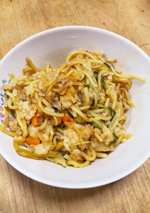 残り物でそば飯-レシピのメイン写真