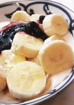 美味しい！バナナブルーベリーヨーグルト-レシピのメイン写真