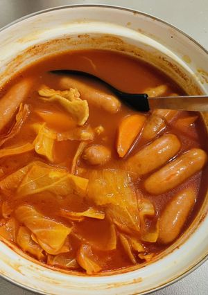 超適当！トマトジュースで韓国風？ポトフ-レシピのメイン写真
