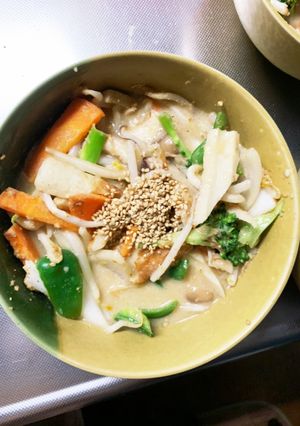 レンジ肉無チクワ味噌クリーム味野菜炒め-レシピのメイン写真