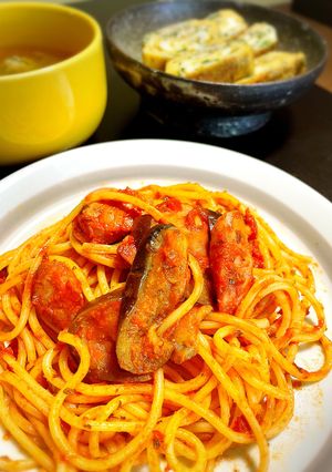 【業スーレシピ】簡単トマトソースのパスタ-レシピのメイン写真