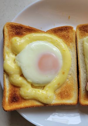 ズボラ飯☆簡単エッグトースト-レシピのメイン写真