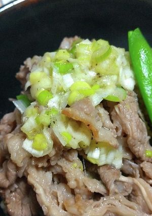 牛バラねぎ塩丼-レシピのメイン写真