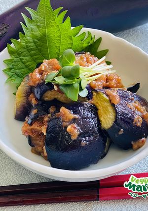 【ちょい足し】揚げなすの梅肉和え-レシピのメイン写真