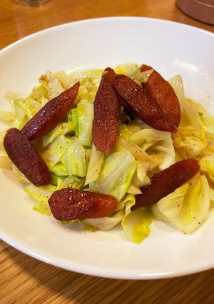 給料日前のソーセージ炒め-レシピのメイン写真