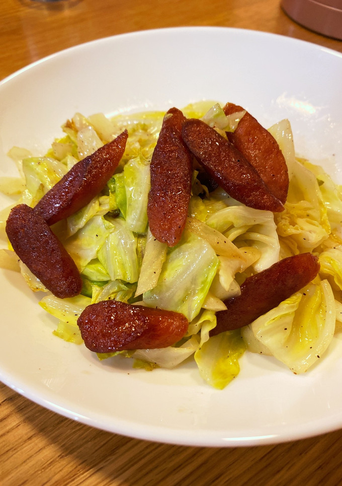 給料日前のソーセージ炒め-レシピのメイン写真