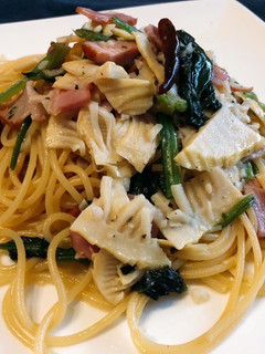 タケノコとベーコンの春パスタ-レシピのメイン写真