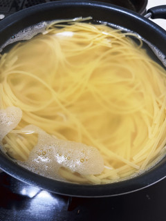 ガス代節約にもなるスパゲティの茹で方-レシピのメイン写真