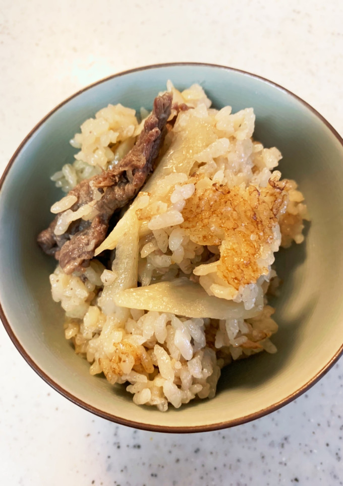 ふんわり新牛蒡の香り漂う炊き込みご飯-レシピのメイン写真