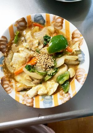 レンジ肉無し和風ジャージャー麺味野菜炒め-レシピのメイン写真